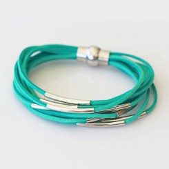 Turquoise Suede Bracelet